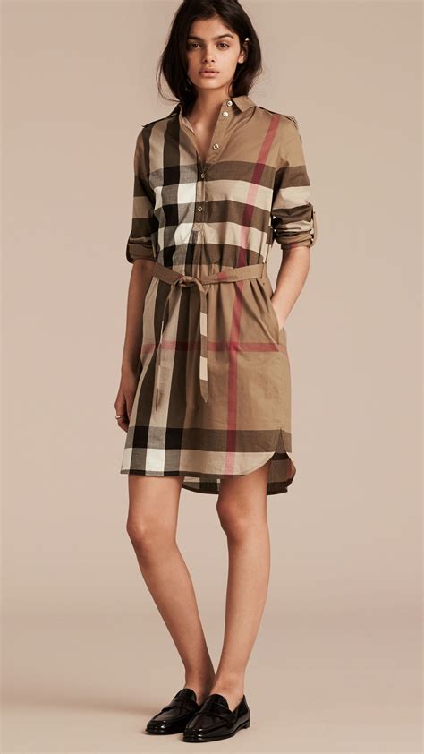 burberry plaid shirt dress